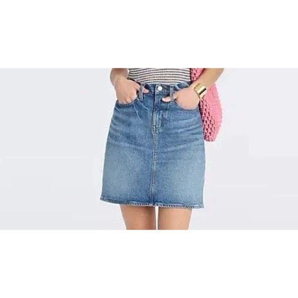 J.CREW Women’s Blue Classic Denim Mini Skirt Size 30